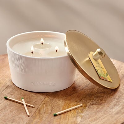 Olive Leaf Statement 3-Wick Candle, , large